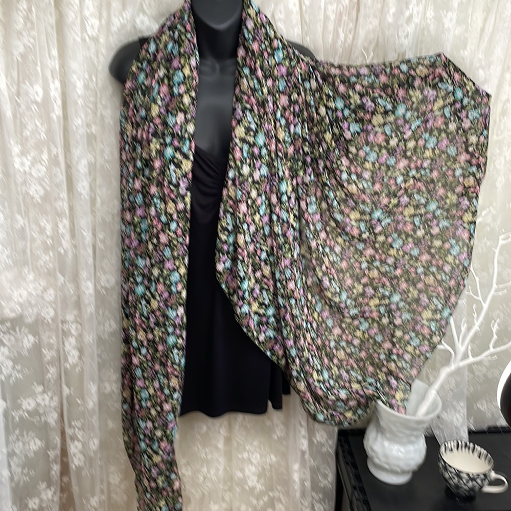 Love the Extra Fabric Floral Scarf Shawl Wrap